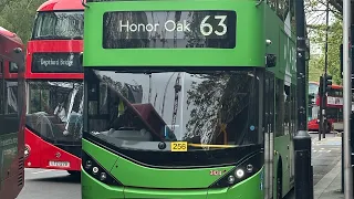 London buses at Elephant & Castle 13 May 2023