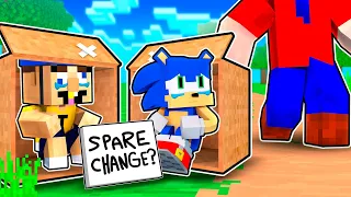 Jeffy & SONIC Are HOMELESS in Minecraft!