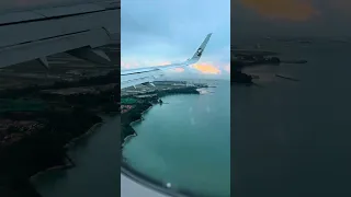 Landing at Singapore Changi international airport