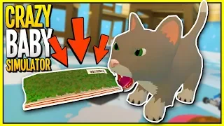 VR BABY SIMULATOR! NAUGHTY BABY FEEDS CAT CATNIP IN VR - Baby Hands Gameplay - VR HTC Vive