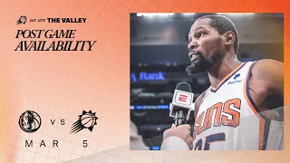 Coach Monty Williams, Kevin Durant, and Devin Booker speak following the Phoenix Suns win yesterday.