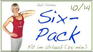 10🏝25 min. Sixpack-Workout | Fit im Urlaub ohne Geräte