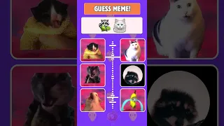 Guess The Meme By Emoji 57 | Pedro Pedro Pedro Racoon Meme But Different Meme Cats Sing It