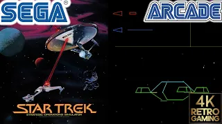 Star Trek Arcade ( Sega 1982 ) 4k Gameplay