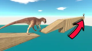 Balancing Bridge | Don't Fall into Lava Trap - Animal Revolt Battle Simulator