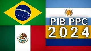 Os Países Mais Ricos da América Latina para 2024 (PIB PPC)