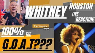 The GREATEST Voice Of All??? TheSomaticSinger reacts to Whitney Houston LIVE!!!