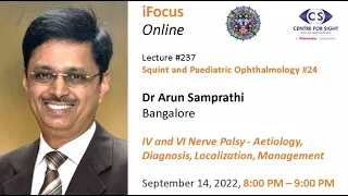 Lecture # 237,  Squint and Paediatric Ophthalmology# 24,  IV & V,  Dr. Arun Samprathi Bangalore