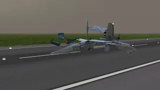 Runway Collision Compilation In Turboprop Flight Simulator #9