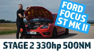 Ford Focus ST MK II Stage 2 - Jak zvládá motor z Volva 330hp? - Recenze