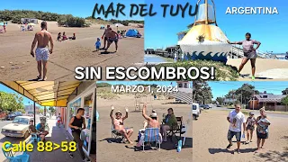 Beautiful Mar Del Tuyu Beach Walk, Coast City In Buenos Aires - Bajada 88 + La Playa + La Ciudad