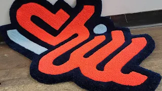 ONE RUG A WEEK for a month (1/4) - Full tufting and carving process