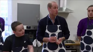 'My wife is the arty one' Prince William decorates cookies & shoots hoops on London youth club visit