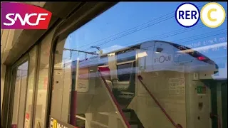 Course TGV et Z20900 vers la gare de Ivry-sur-Seine ￼ sur la ligne C du RER