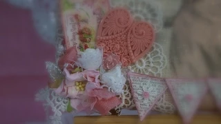 Process Video of Shabby Chic Burlap Canvas