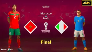 FIFA 23 | MOROCCO vs. ITALY | HAKIMI vs. VERRATTI | FIFA WORLD CUP FINAL | [4K]