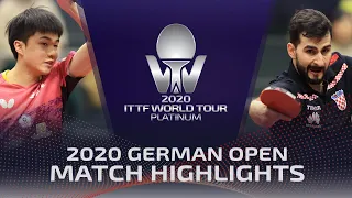 Lin Yun-Ju vs Andrej Gacina | 2020 ITTF German Open Highlights (R32)