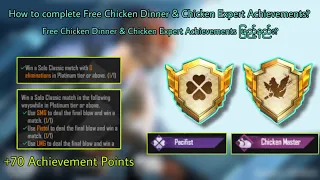 Free Chicken Dinner & Chicken Expert Achievement ဖြည့်နည်း | PUBG Mobile