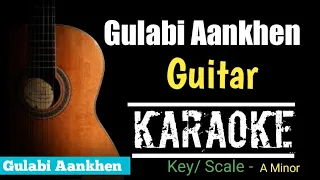 Gulabi Aankhen Guitar Karaoke Background Track || Guitar chords background karaoke Gulabi Aankhen ||