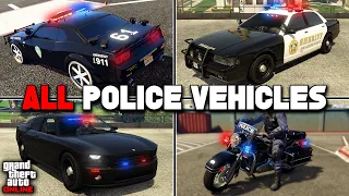 How To Get All Rare Police Vehicles In GTA 5 Online!