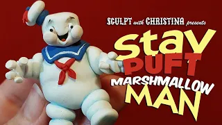 Stay Puft Marshmallow Man in Polymer clay