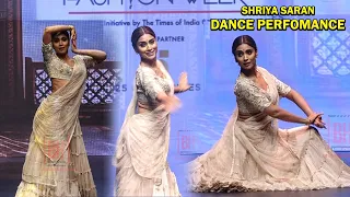 Shriya Saran turns showstopper for Anu Pellakuru at Bombay Times Fashion Week day 2