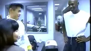 The first meeting of Ichiro and Michael Jordan　1995