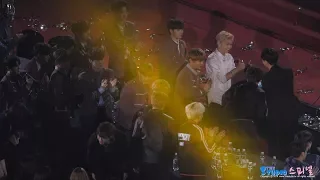 180125 워너원 '방탄소년단 대상' 대기 직캠 Wanna One BTS fancam by Spinel