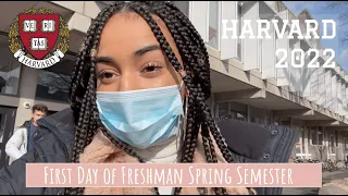 First Day of Freshman Spring Semester at HARVARD | 2022 maya lauren