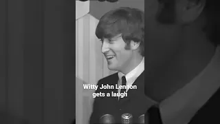 Laughter erupts after John Lennon’s funny joke 😆#thebeatles #johnlennon #shorts