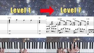 7 Levels Of Jazz Voicings | Twinkle Twinkle Little Star