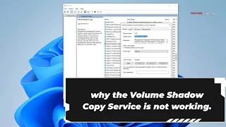 How to fix Volume shadow copy service error windows 11/10