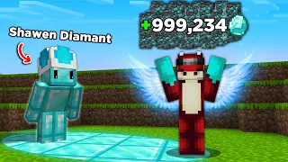 J'ai Triché en Devenant le ROI des Diamants sur Minecraft