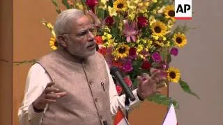 Indian Prime Minister delivers university lecture