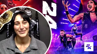 Rhea Ripley shares how she found out she's on the cover of WWE 2K24 | Quest Daily