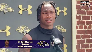 Baltimore Ravens OTA Practice Day 1 (May 22, 2024) Hear from Ravens WR Zay Flowers from OTA’s