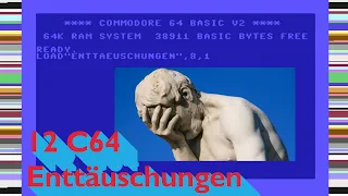 Zwölf C64 Enttäuschungen | Liveaufnahme mit Paddy | Ja, es ist verdammt schlimm!!!