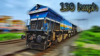 Brutal Attack | Long Hood EMD at 130 KMPH | Dangerous Diesel | Coimbatore - Hisar AC Super Fast Exp