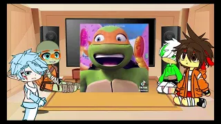 fandoms react to eachother 1/4 (Mikey tmnt 2012)