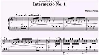 RCM Piano 2022 Grade 9 List D No.7 Ponce Intermezzo No.1 Sheet Music