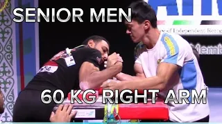 WORLD ARMWRESTLING SHAMPIONSHIP- SENIOR MEN-60KG- RIGHT ARM