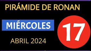 LOTERÍA PANAMA 💕💕PIRÁMIDE💕💕 DE RONAN 17 ABRIL 💕💕2024