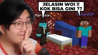 Gw Bikin Temen Gw Bingung Dengan Masang Air dan Kasur di Nether Minecraft