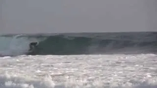 Beau Knight, bumping into Dion Agius and others....surfing Pescadero, Mexico - February 2013