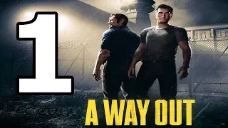 A Way Out Walkthrough Part 1 - No Commentary Playthrough (PS4)