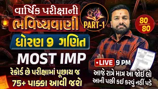 Std 9 Maths Final Exam Paper Imp 2024 | Varshik Pariksha ભવિષ્યવાણી 2024 | Ganit Most imp Que