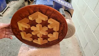 Woodworking 3d illusion with resin