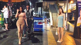 Thailand Bangkok nightlife street scenes. Soi cowboy to Thermae cafe freelancers!