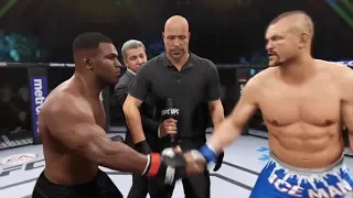 Mike Tyson vs. Chuck Liddell (EA Sports UFC 2) - CPU vs. CPU - Crazy UFC 👊🤪