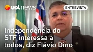 Dino diz que 'independência do STF interessa a todos' e analisa Abin,Toffoli e+; entrevista completa